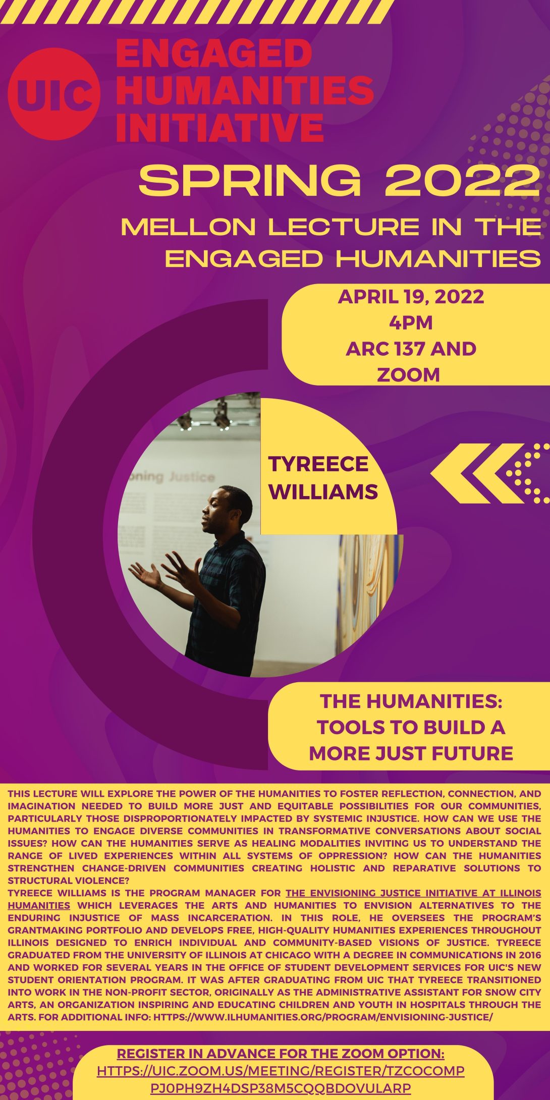 Spring 2022 Mellon Lecture in the Engaged Humanities Engaged Humanities Initiative